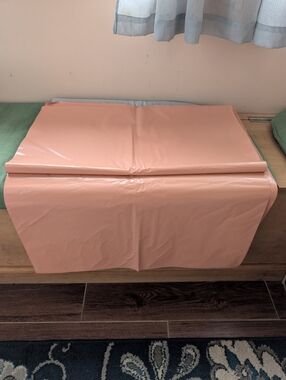 POLY MAILERS, SUPER LARGE, 24X24", SET OF 10, PEACH